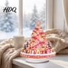 Bedroom Christmas Supplies 2D Acrylic Table Sign Carousels/Ferris Wheel/Tree Desktop Ornament Tree DIY Decor Holiday Decorative Plaque for