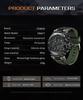 Men's Dual Display Waterproof Silicone Sport Watch with Calendar & Luminous Features