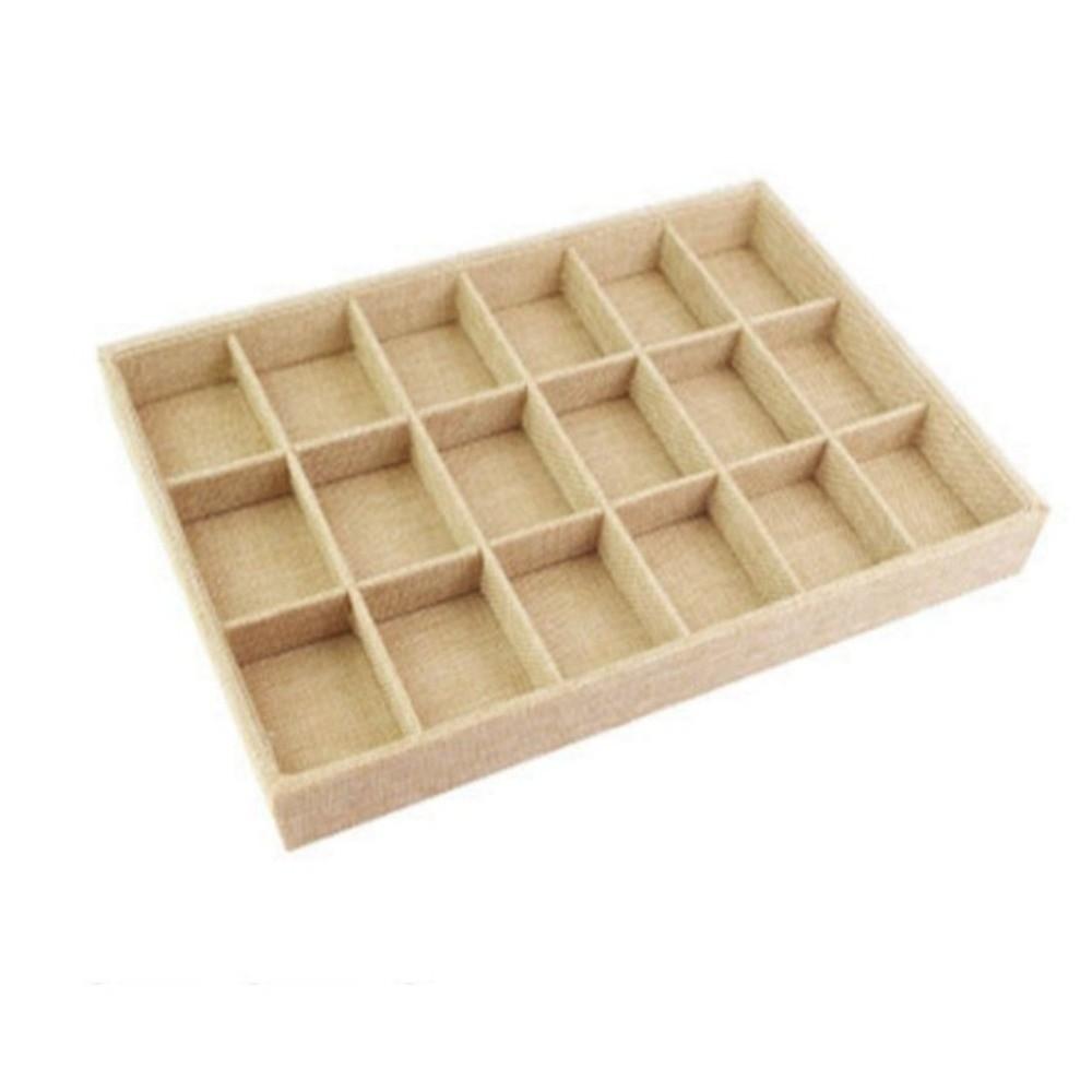 Multifunctional Linen Jewelry Tray Retro Jewelry Organizer Jewelry Box  Boutique