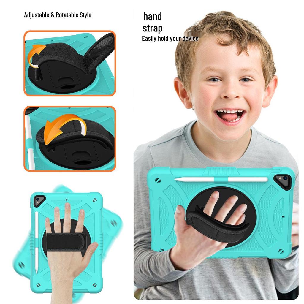 10.2 Silicone Rotating iPad Case for Apple Air3 - Full Coverage, Child-Friendly
