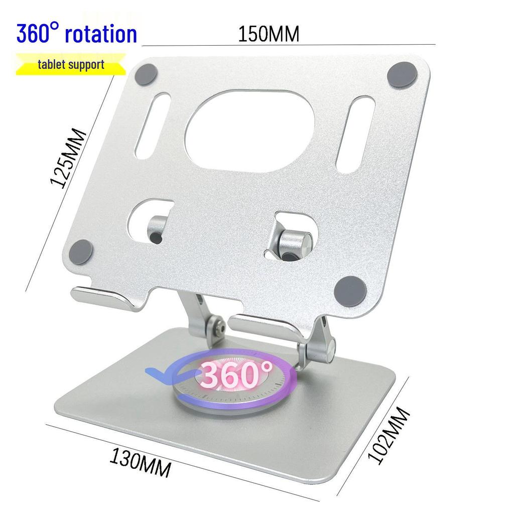 Adjustable 360° Rotating Aluminum Tablet & Phone Stand