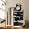 Adjustable Bookends for Book Pen Organizer with Retractable And Pegboard Multi-Functional Angled Makeup Student Dormitory Desk Accessories