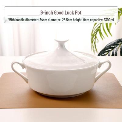 Danshi Zhiyuan Ceramic Soup Bowl with Lid