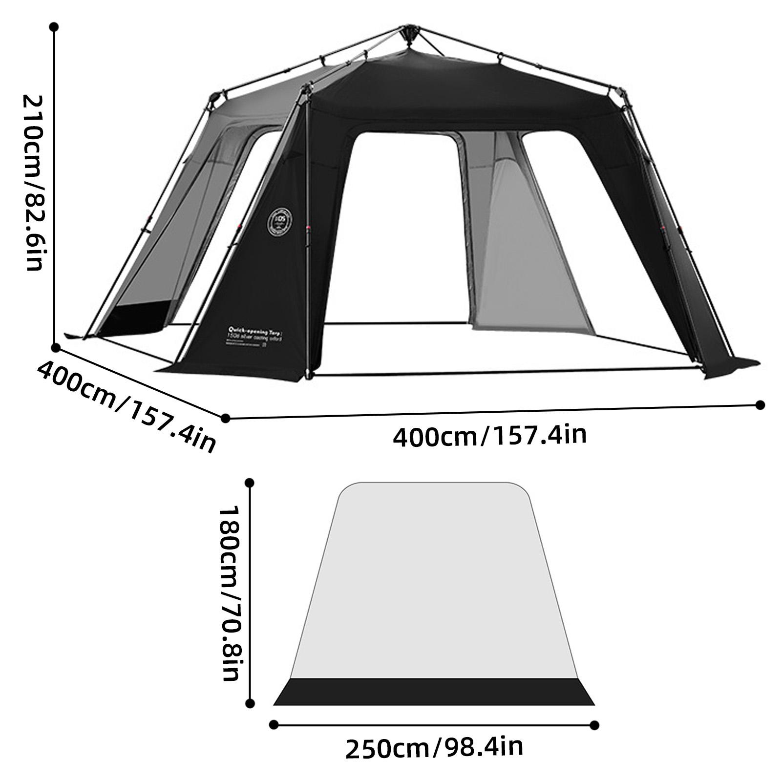

Открытый тент из ткани Оксфорд, купольный тент, защита от солнца для кемпинга, водонепроницаемый тент