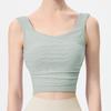 Damen High-Impact Mesh Sport-Tanktop mit integrierten Cups - Frühling/Sommer Yoga- & Lauf-Top