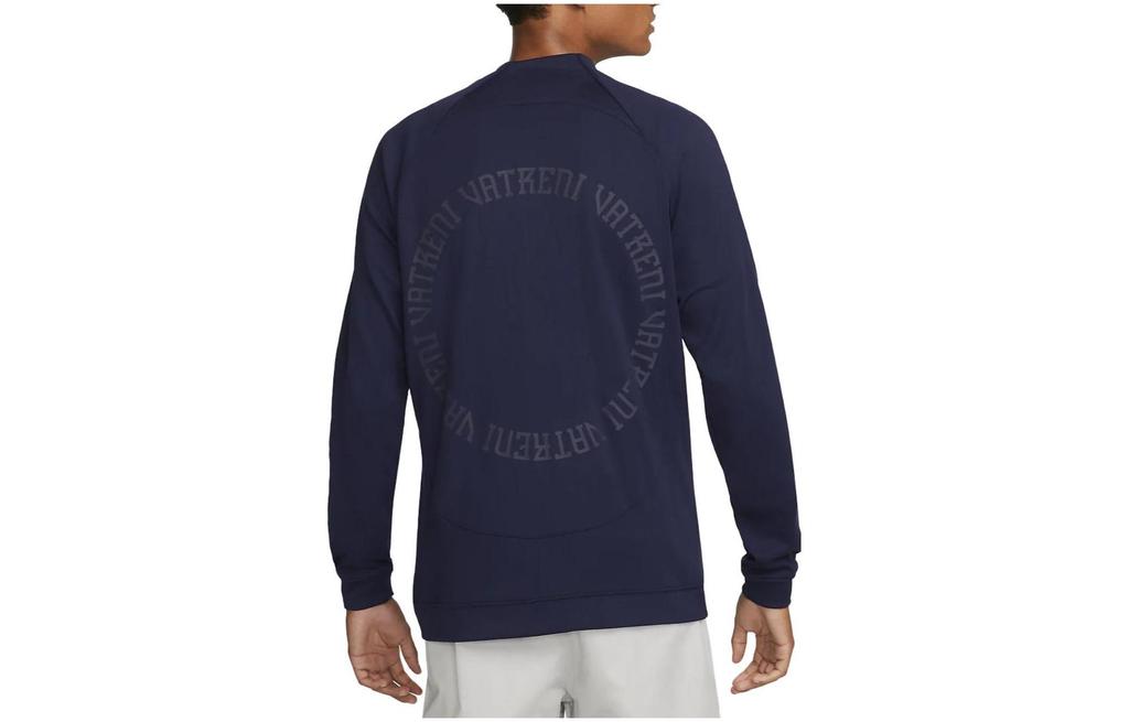 Nike Jackets Men's Dark Blue Crew Neck Moderate Other DH4743-498