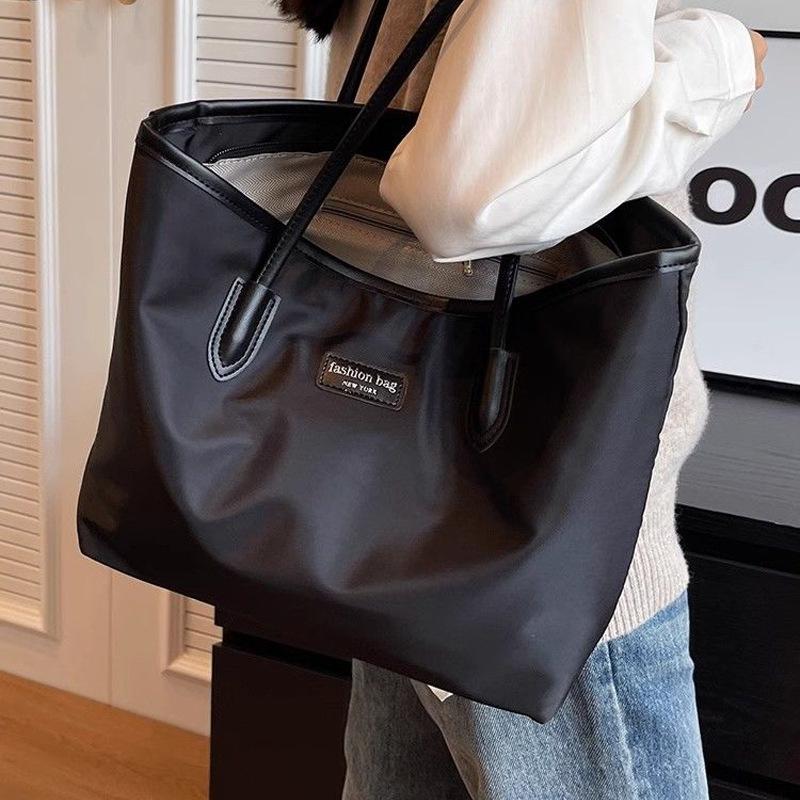 Bags Women's large-capacity tote bags New commuter fashion large bags Portable shoulder bags Oxford cloth women's bags
