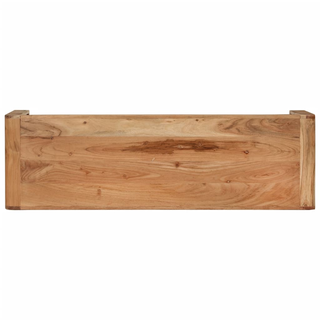 Vidaxl TV Stand, 110X33X33 Cm, Solid Acacia Wood