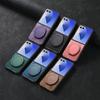 360 Rotating bracket Leather Kickstand Case For Samsung Galaxy Z Flip 7 6 5 4 5G Magnetic Suction Flip7 Flip6 Flip5 Retro Cover
