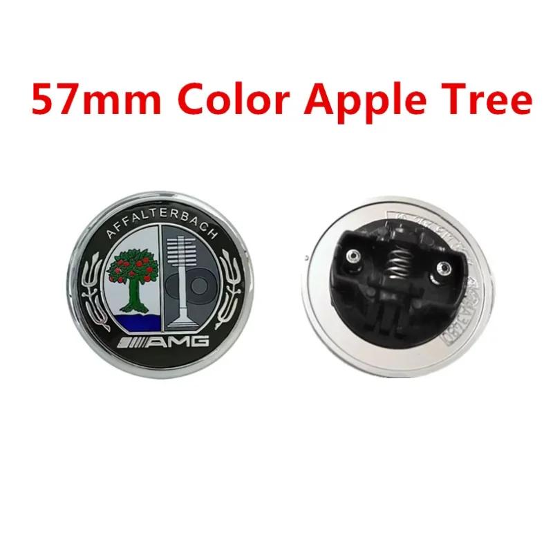 2025 Hot Car Sticker 1pcs/Lot 57mm ABS PVC Car Front Hood Emblem Badge Bonnet Car Accessories For Benz W204 W205 W212 W213 W221