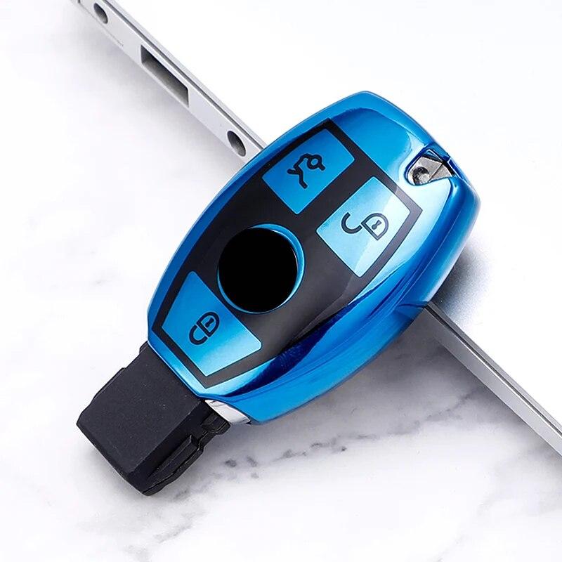 2/3 butoane pentru Mercedes Benz ABGR Clasa GLA GLK W176 W204 W251 W463 TPU moale Husa pentru chei de la distanță de mașină Accesorii Fob