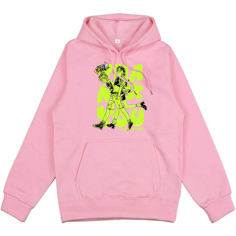 Manga Graphic Hoodies She Wasn't A Guy Comic Printing Pullovers The Guy She Was Interested in Wasn't A Guy At Sweatshirts