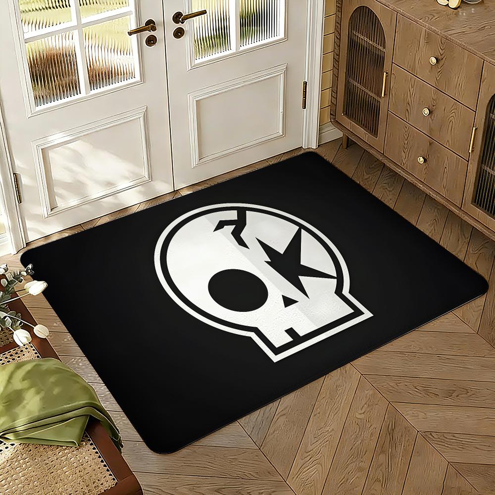 O-ONE OK ROCK Floor Mat Soft Thickened Absorbent Non-Slip Bedroom Living Room Door Mat Home Decor Flannel Rugs