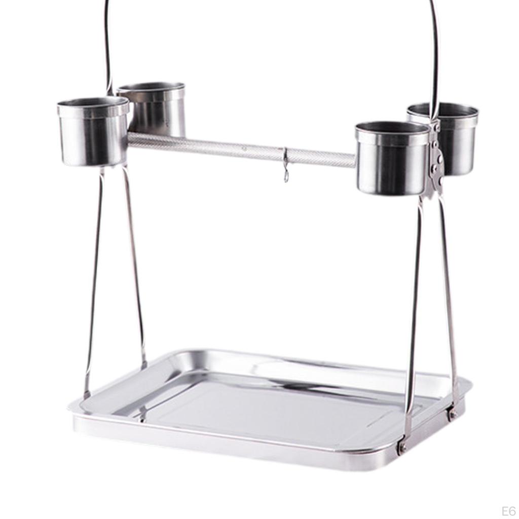 Kuş Kafesi Evcil Hayvan Papağan Oyun Alanı Eğitim Standı Aktivite Oyuncağı Askılı Kanca Masa Üstü