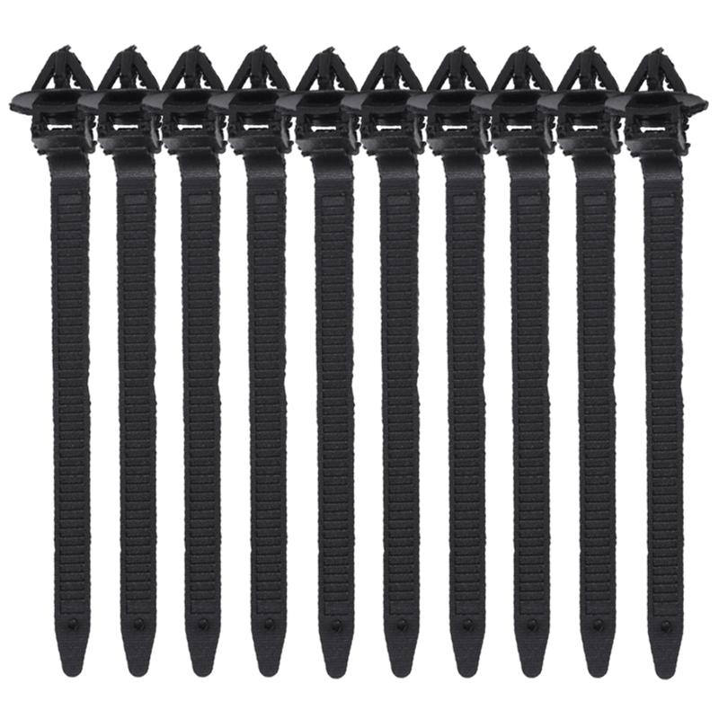 20/10Pcs Nylon Car Tie Wrap Cable Fixed Fasteners Clips Car Cable Fastening Strap Wire Band Tie Wrap Zip Tie Auto Fastener 9.5cm