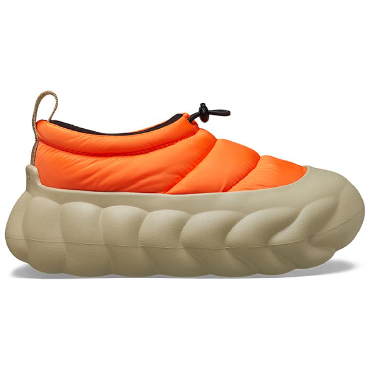 Crocs Comfortable and Versatile Low-top Casual Shoes Unisex Orange Beige