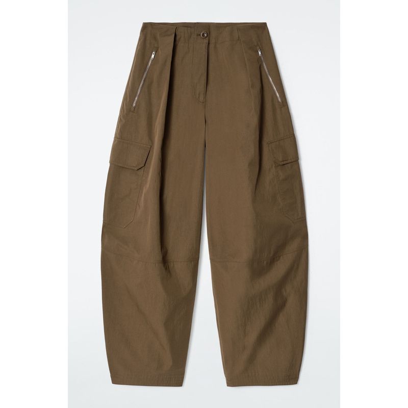 

2025 Spring New C & S Style Women s Clothing Casual Style Barrel-Shaped Parka Pants Brown 1267312001 Brown 36