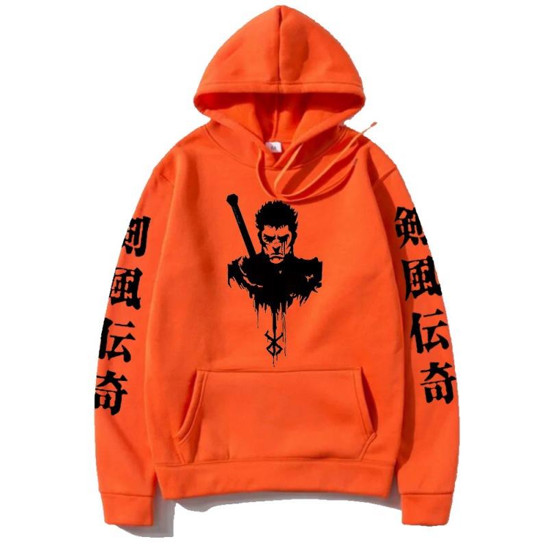 Berserk Pánské Módní Mikiny Pánské Dámské Mikiny s Kapucí Módní Ležérní Pulovry Podzim Chlapci Dívky Streetwear Mikina