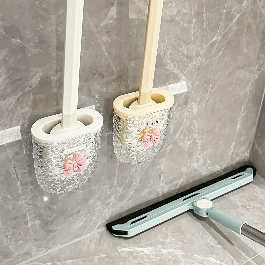 Silikon Toilettenbürste für Haushalt Wandmontiert Badezimmerreinigung Toilettenbürste zum Waschen von Toiletten