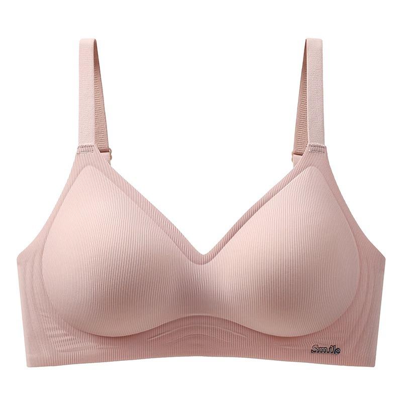 Soft support underwear women gather small breasts, show large and seamless upper support secondary breasts, no steel ring, anti-sagging latex bra