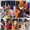 Haikyuu Oya Volleyball Anime Weiche Hülle für Samsung Galaxy S25 Edge S26 S24 S23 Ultra Handyhülle S22 S21 Plus S20 FE Aufdruck Patte