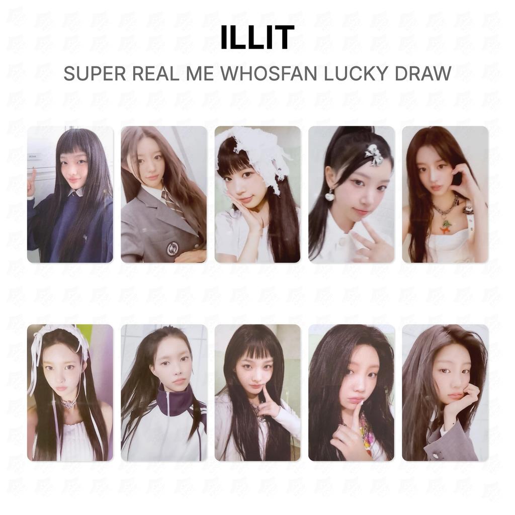 ILLIT SUPER REAL ME WHOSFAN SORTEIO Oficial Fotocarteira