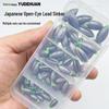 Japanese Open-mouth Lead Sinker with Plastic Core for Fishing Gear Accessories 