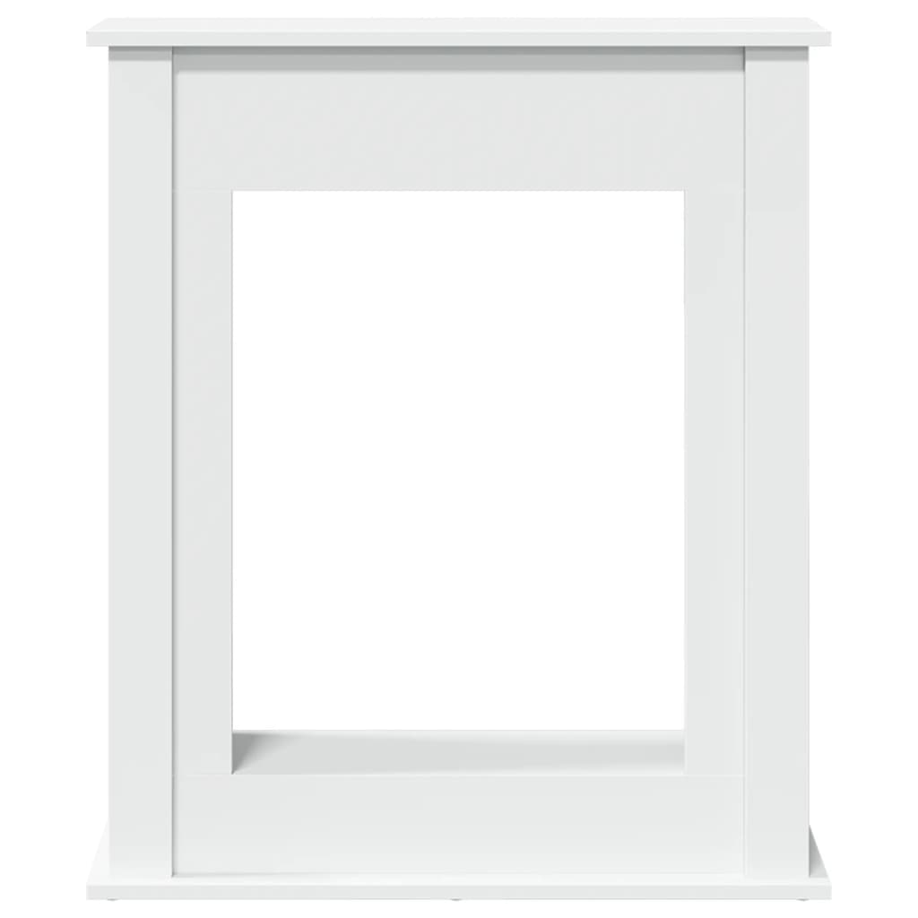 Vidaxl Fireplace Surround, White, 75X20X87.5 Cm, Wood-Based Material