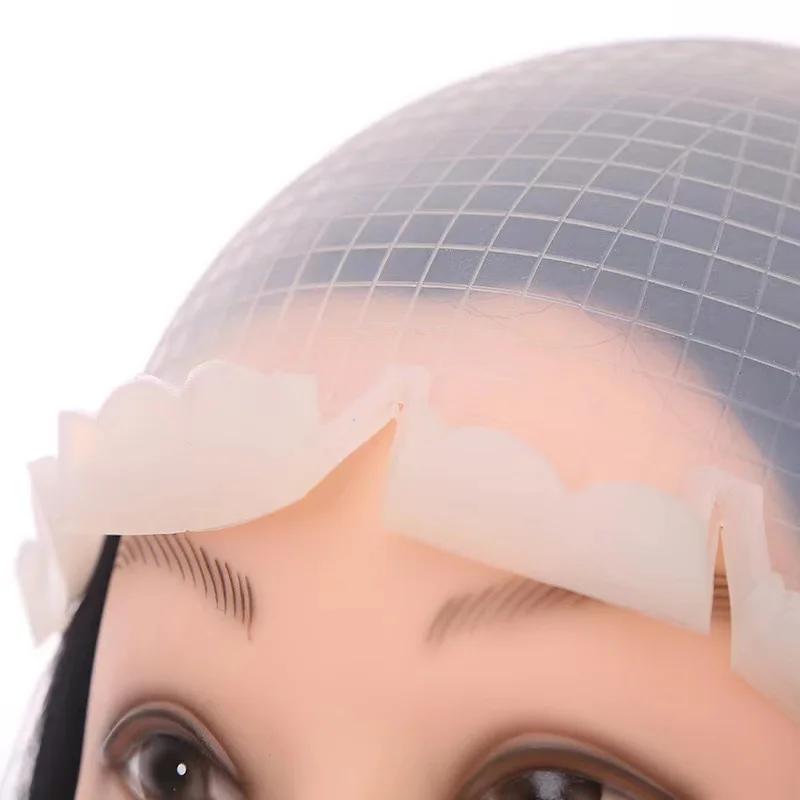Silikon Haar Strähnchen Färbehaube Haken Nadel Professionelle Farbe Färben Strähnchen Wiederverwendbare Haube Frosting Spitzenfärben Färbewerkzeuge