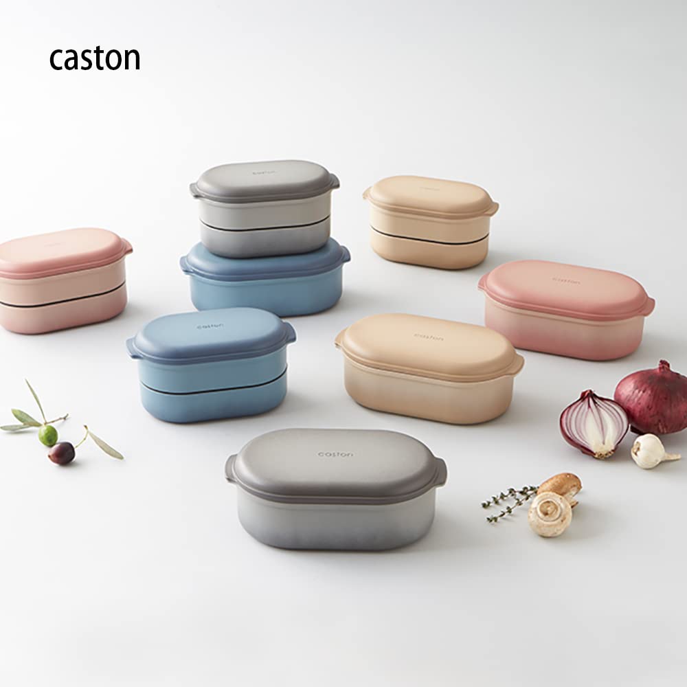 Takenaka Lunch Box Caston Wide Lunch Box Blue 650ml