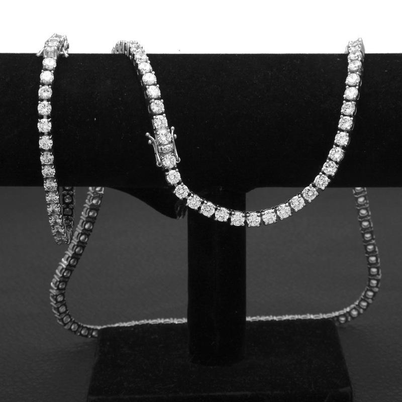 Gold Silver Tennis Chain 