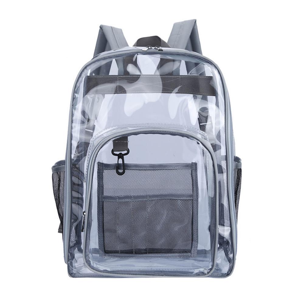 Heavy Duty Clear Backpack Large Transparent Bag for School Stadium Events Outdoor Travel Camping