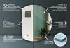 Modern Mirror Over the Bathroom Sink, Makeup Mirror, Cut Circle Wall Mounted, 100 cm, Elegant and Practical