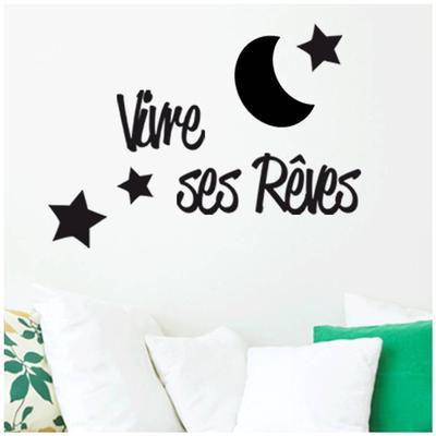 [Q4829] - 'Mesajlar' Kabartmalı Sticker Levhası (Hayallerini Yaşa) - 30x26 cm