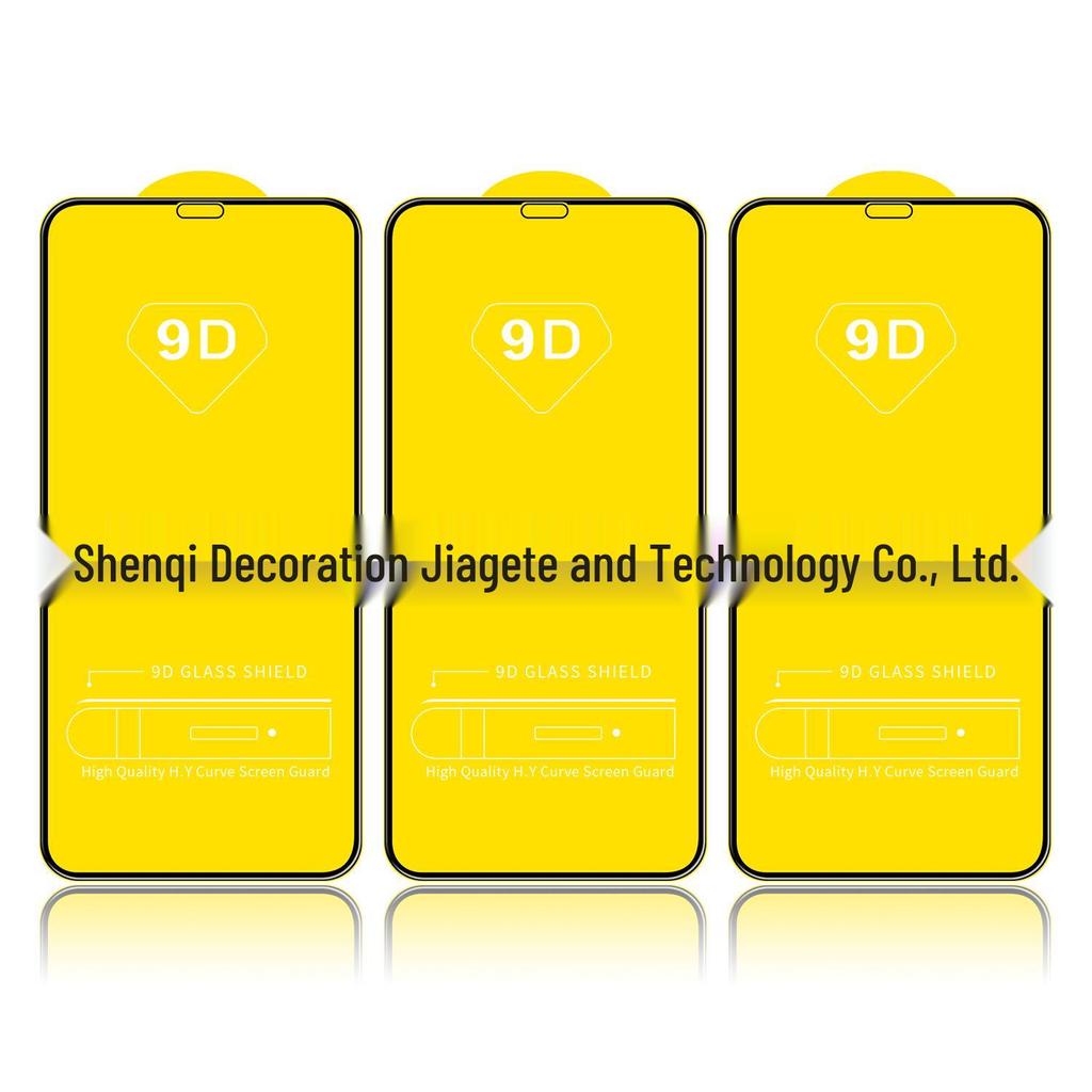 9D Tempered Glass Screen Protector for iPhone Models: X, XR, XS Max, 8, 11, 12, 13, 14, 15