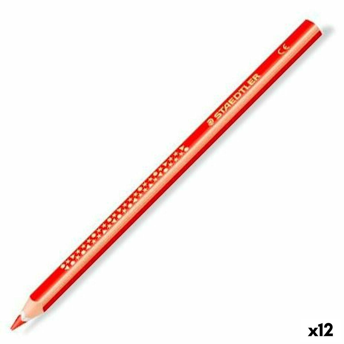 

Карандаши цветные Staedtler Jumbo Noris красные (12 единиц) TU прозрачный