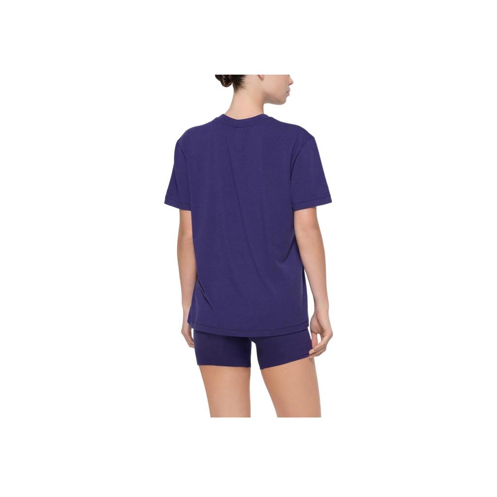 SKIMS Boyfriend T-Shirt Loose Round Neck Short Sleeve Drop Shoulder Tee Women tops Concord Purple AP-TSH-0462-CON