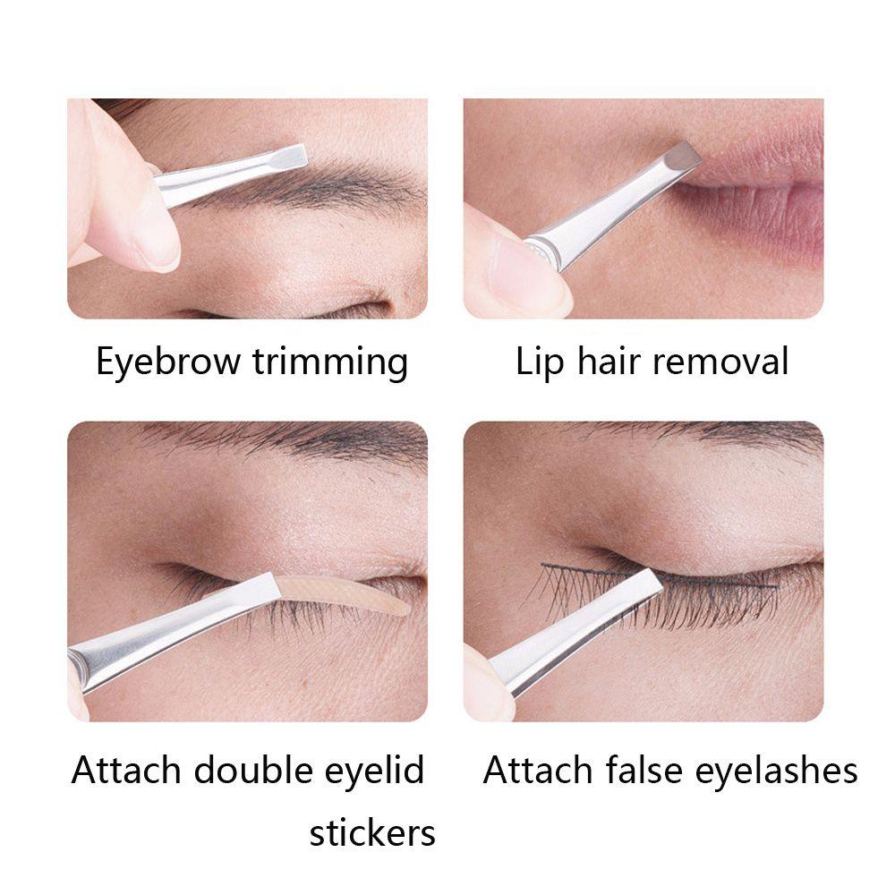 Professional Removal Hair Beauty Eyebrow Tweezer Eye Brow Clip Hairs Puller Slanted