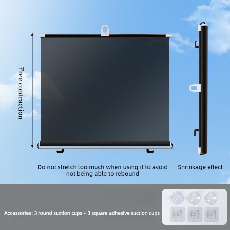 Car windshield sunshade, UV protection sunshade, retractable sun umbrella
