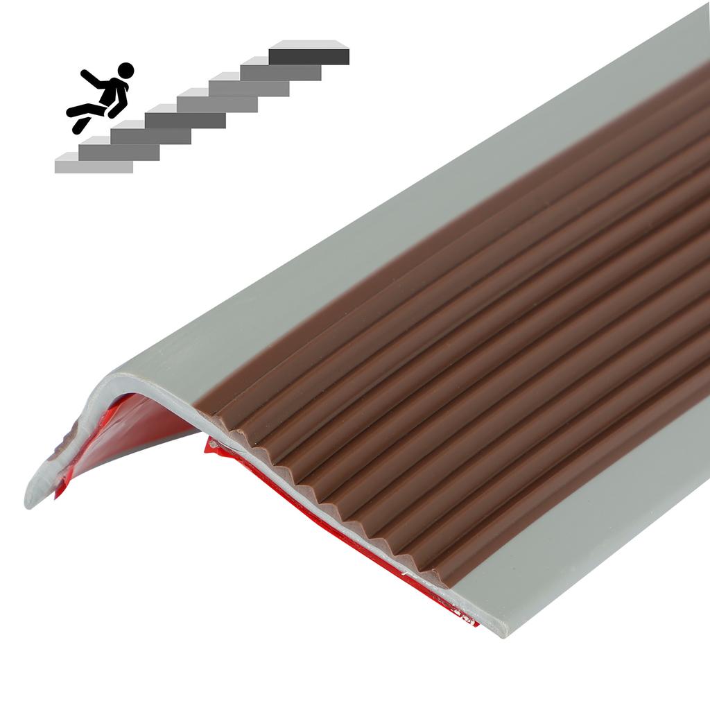1/2Pcs Stair Edge Protector Non-slip Stair Nose Edging Self-Adhesive PVC Stair Edge Trim L-Shape Waterproof Step Edge Trim Strip
