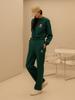 SUPRA Women'S Varsity Crown Logo Jersey Wide Pants (Green)