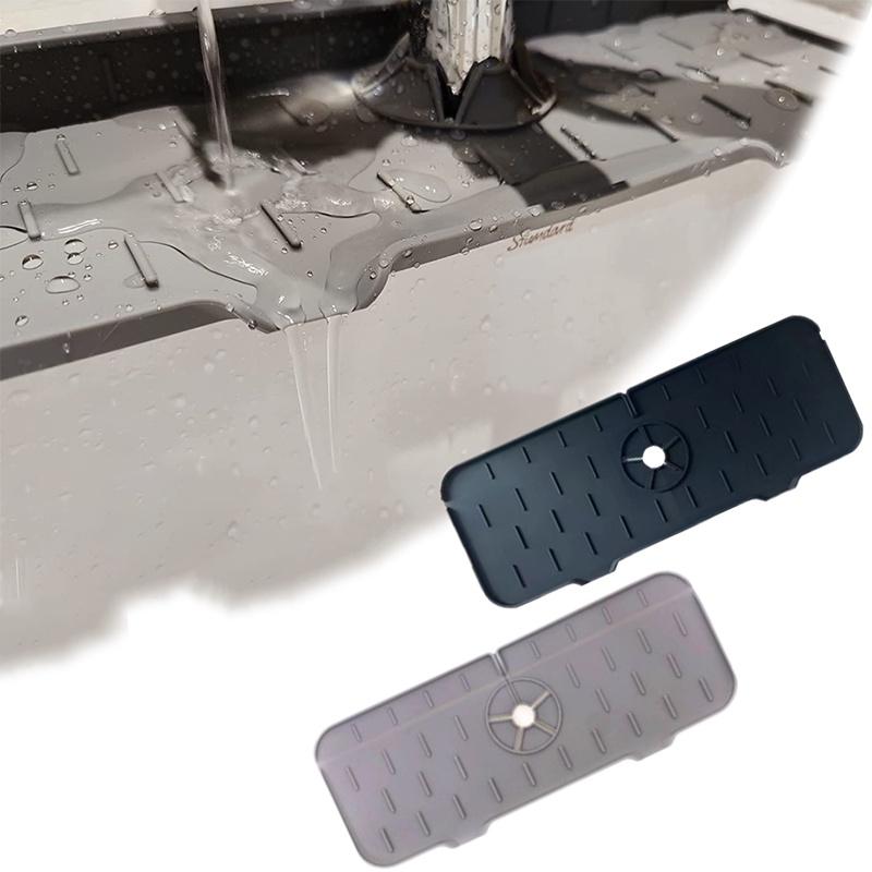 Kitchen Bathroom Faucet Splash-proof Silicone Pad Surround Design Easy To Install Perfect For Home And Hotel Use