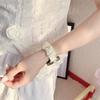 18mm Ice Silk Bow Elastic Bandfor Women Strap for Huawei GT 6/ 5 / 4  for Garmin Venu 3S /Forerunner