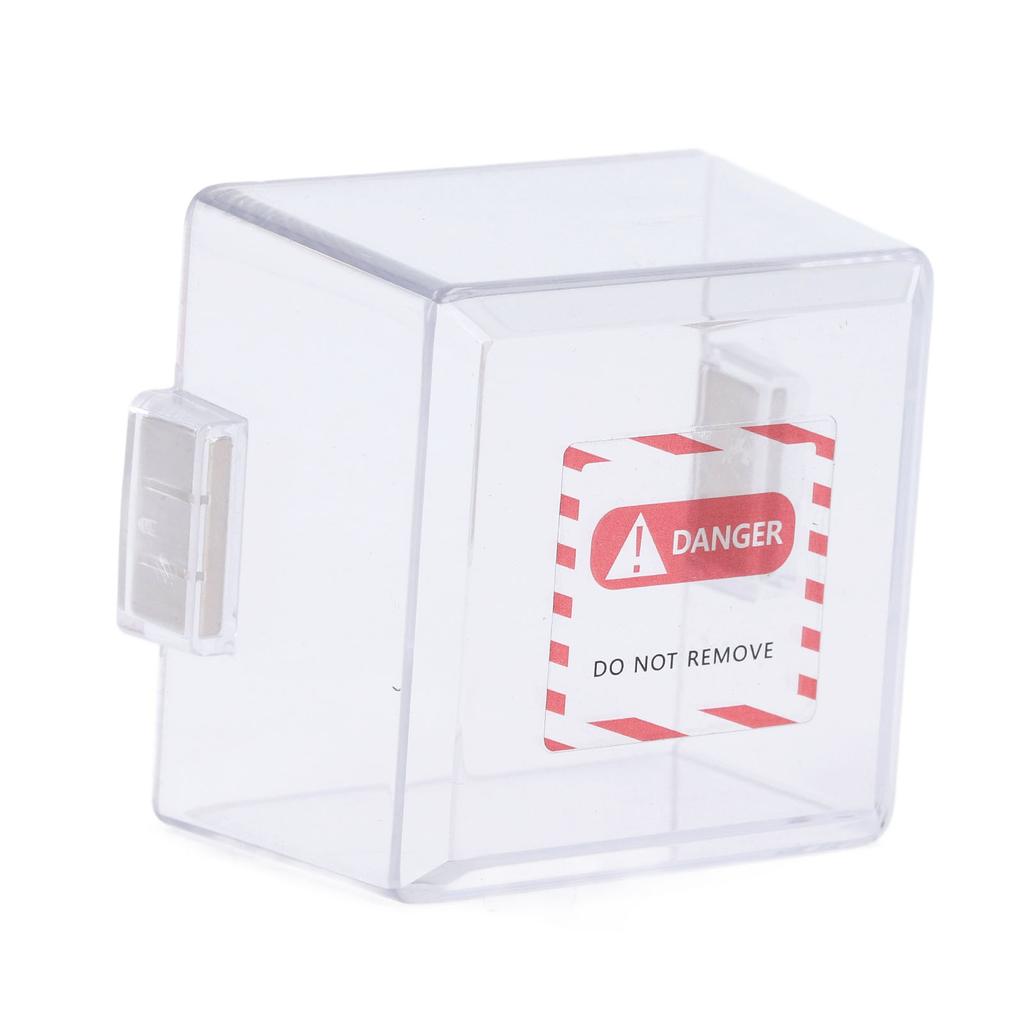 Emergency Stop Key Cover PC Transparent Magnetic Emergency Stop Switch Protective Case for Industria