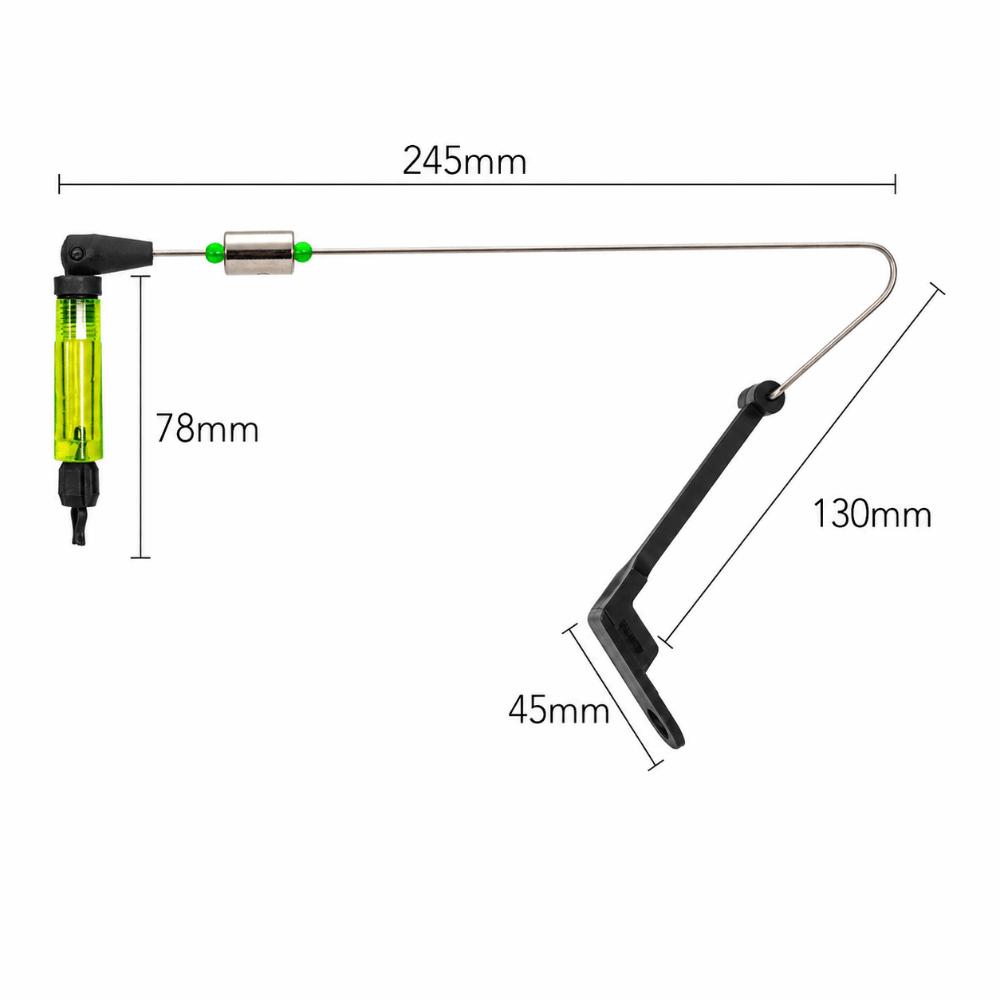 Stainless Steel Fishing Bite Indicator Hanger 245mm Fishing Indicator for Anglers