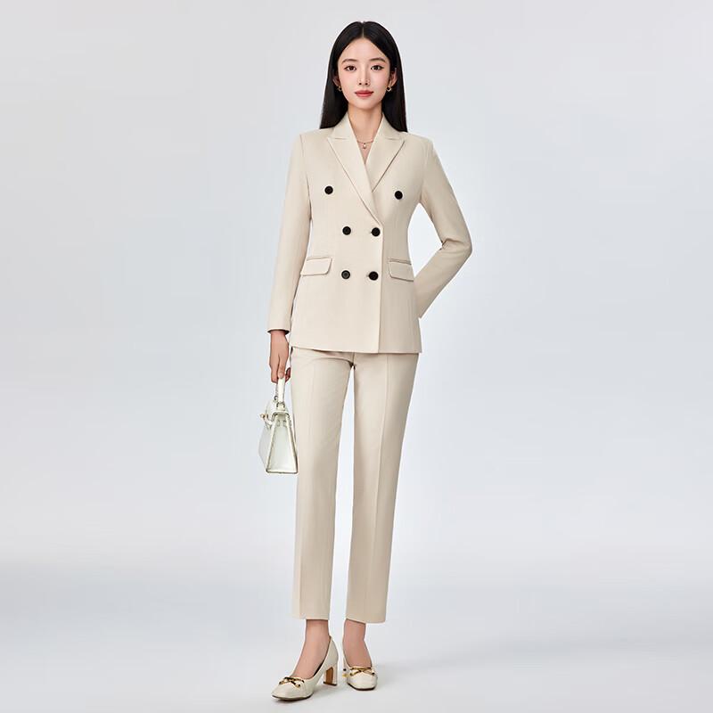 Women's Professional Double-Breasted Suit Set