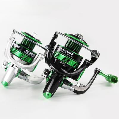 New Reel Fishing Spinning Reel 12BB 5.5:1 Full Metal Spool Baitcaster Fishing Reel Spinning Fishing Reel Silver and Black 1000-7000 Series