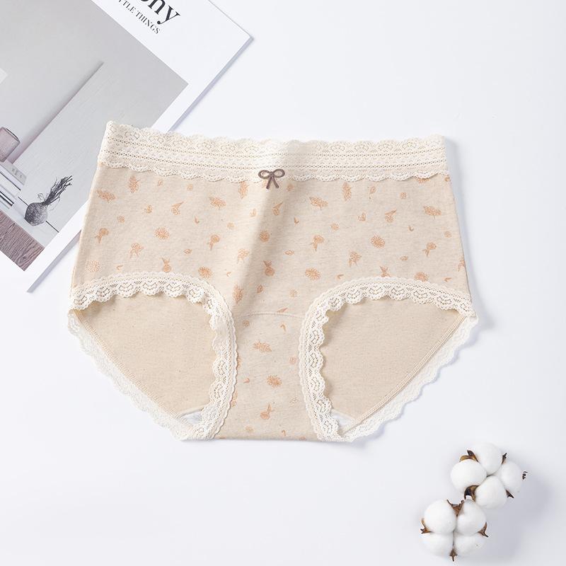 Женские Весенние и Осенние Цветные Хлопковые Трусы-Слипы из Хлопка 10A с Антибактериальным Покрытием и Удлиненной Ластовицей L розовый