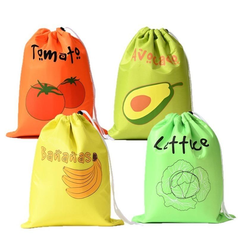 

Набор из 4 штук карманный холодильник для сохранения продуктов дорожная сумка для хранения на открытом воздухе изоляция алюминиевая пленка пищевой шнурок для хранения