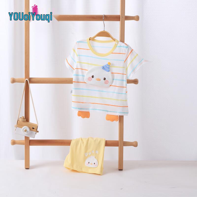Youqi Modal Cotton Baby Summer Short-Sleeve Two-Piece Set
